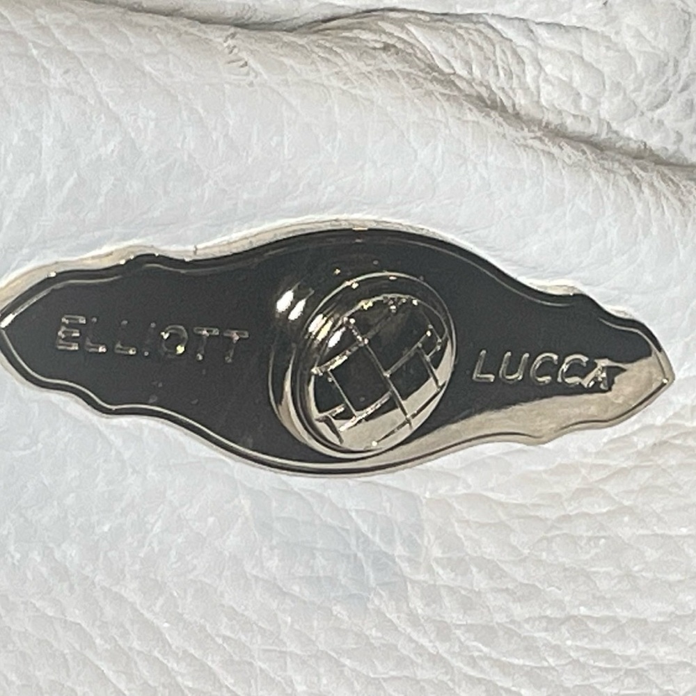 Elliott Lucca White Textured Leather Bag